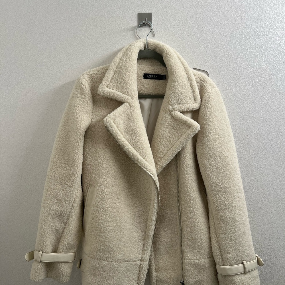 Ralph Lauren Blue Label Cream Teddy Jacket
